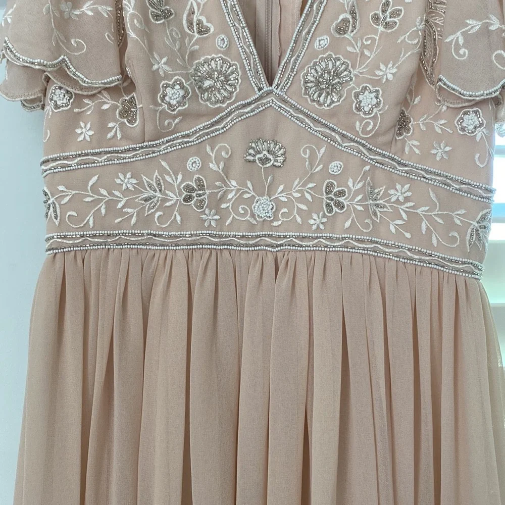 BHDLN Anthropologie Fresna Flutter Sleeve Dress - Picture 7 of 12